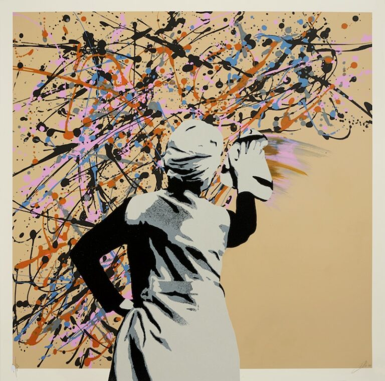 鋭い風刺と独特のテクニックを駆使するドイツ生まれのステンシルアーティスト「KUNSTRASEN（クンストラーゼン）」の作品を今週6/7(金)19:30〜日本円で販売開始のメイン画像