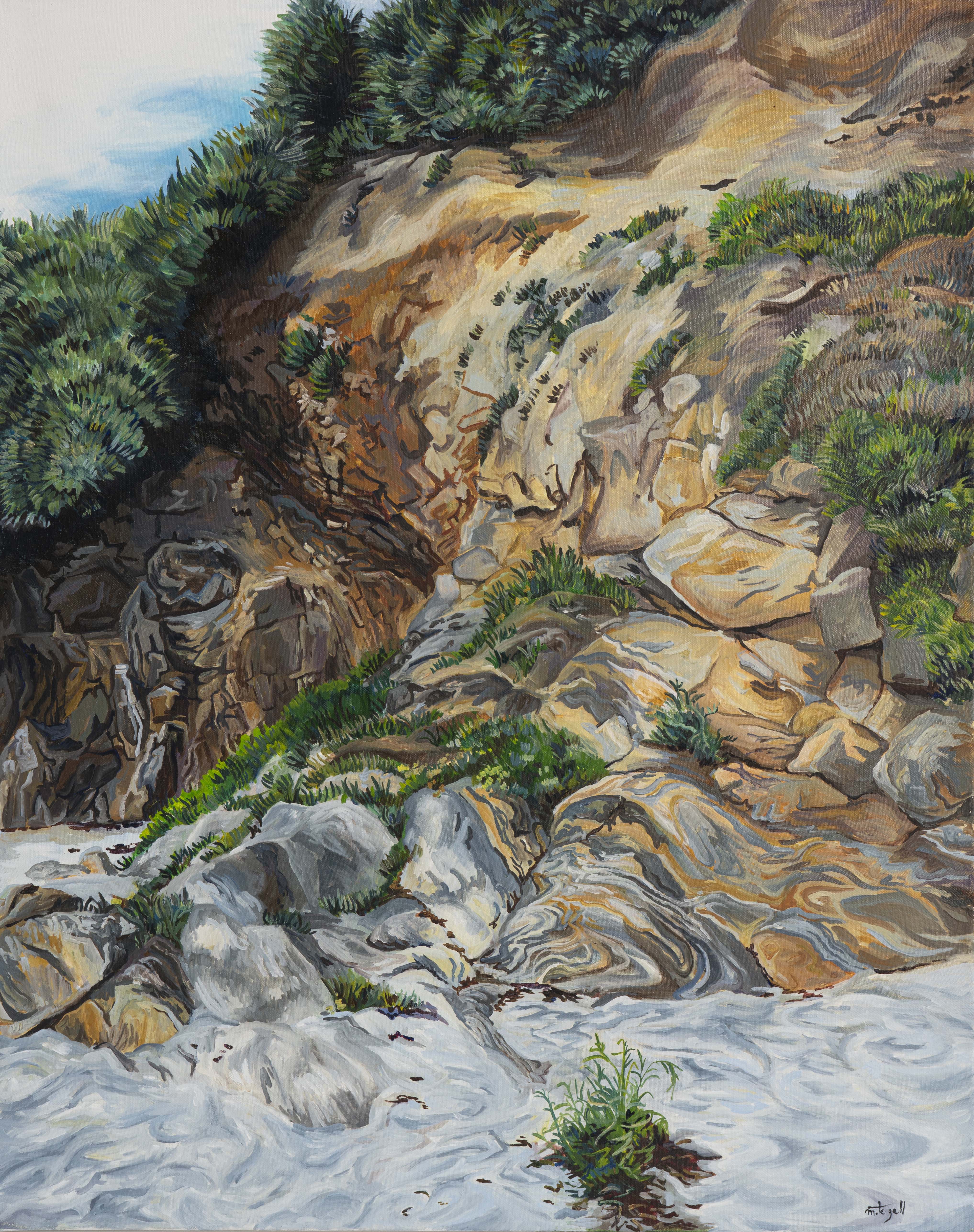 【作品展】フランスの陶芸家/画家マリーナ・ル・ギャルの個展が6月21日(金)より開催。のサブ画像4_Ice cream , 2019 , oil on canvas ,  92×73cm , ©︎Marina Le Gall