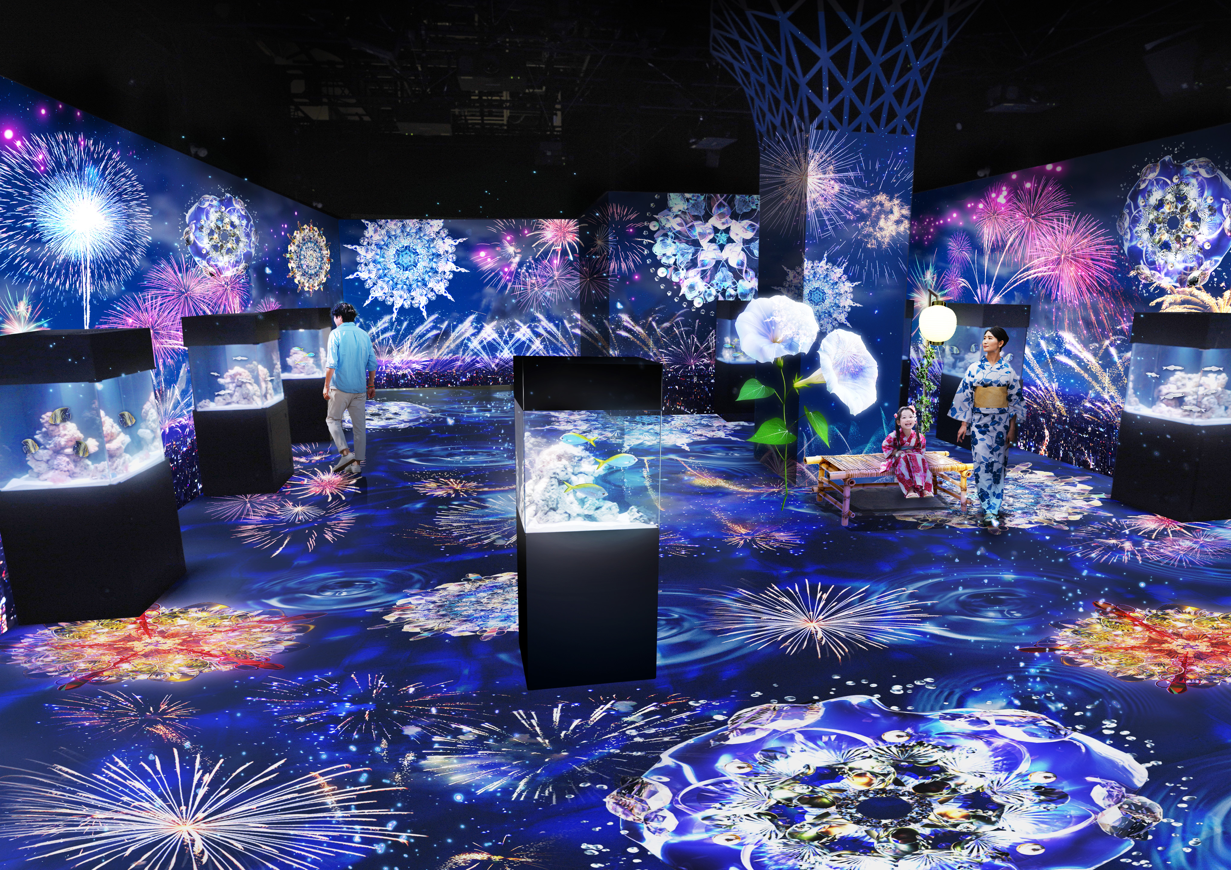 ネイキッド×アクアパークの大人気イベント、今年は海の世界の花火祭りがテーマのサブ画像4