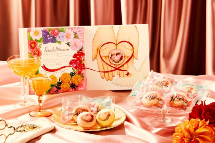 【ブールミッシュ×鴨志田和泉】花が心を彩り、鳩が想いを届ける。「ピースフルマカロン」プロジェクト　新デザインが8月2日(日)から販売開始！のメイン画像