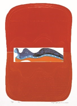 佐倉市立美術館開館30周年記念/生誕100年記念「深沢幸雄展－彫版に依って歌う詩人」佐倉市立美術館でこの夏開催！(8/10~9/29)【千葉県佐倉市】のサブ画像5_深沢幸雄　《窓》1972年／銅版画 73.2×49.2