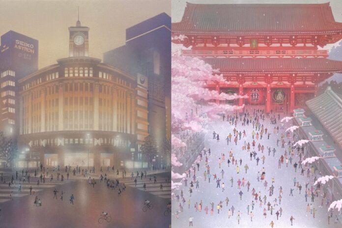 風景の中に佇む人々の記憶と物語を繊細な筆致で描く「今日もどこかで　稲恒佳奈　日本画展」を、銀座・Artglorieux GALLERY OF TOKYOにて開催のメイン画像