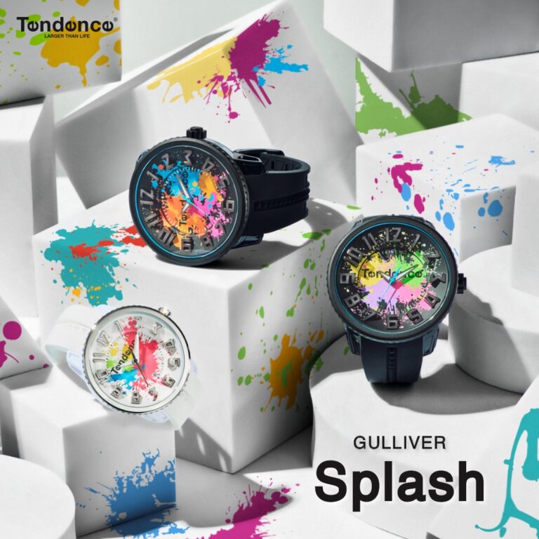 スイスの腕時計ブランド「Tendence（テンデンス）」は昨年発売し、即完売した『GULLIVER Splash（ガリバースプラッシュ）』の新カラー3種を7月12日（金）に発売いたします。のメイン画像