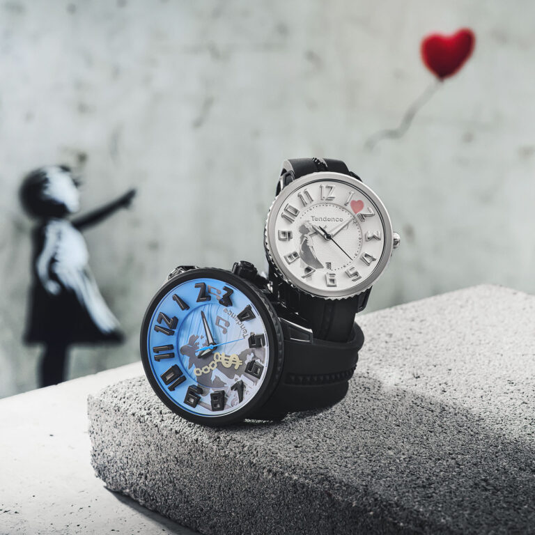 Tendence（テンデンス）は、「バンクシー」のアートがダイヤルの中に現れては消える”神出鬼没な”新作腕時計を、渋谷ロフトにて販売開始します。のメイン画像