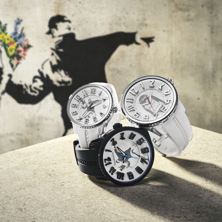 スイスの時計ブランドTendenceは「バンクシー」のアートが紫外線で浮かび上がる”神出鬼没な”新作を「阪急メンズ東京」他全国の取り扱い店舗で発売します。のメイン画像