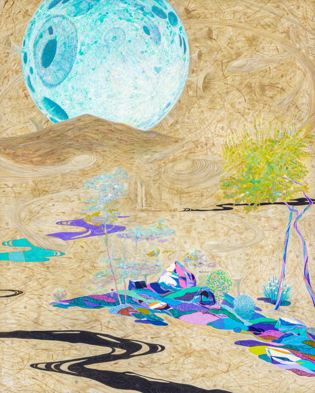 豊橋市美術博物館にて「第9回トリエンナーレ豊橋　星野眞吾賞展」を開催！入賞60作品も展示　10月26日（土）からのサブ画像6_入選／森田靖久《青い転生～もうひとつの世界～》※豊川市＿本宮山など身近な光景を題材にしている