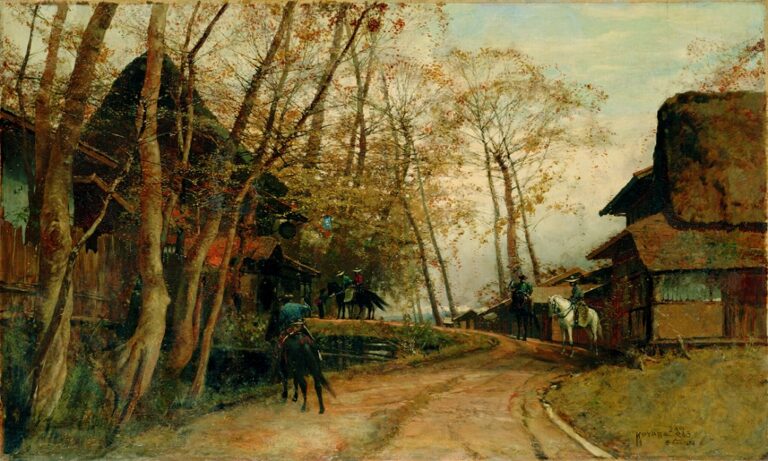 小山正太郎《濁醪療渇黄葉村店》が重要文化財指定へのメイン画像