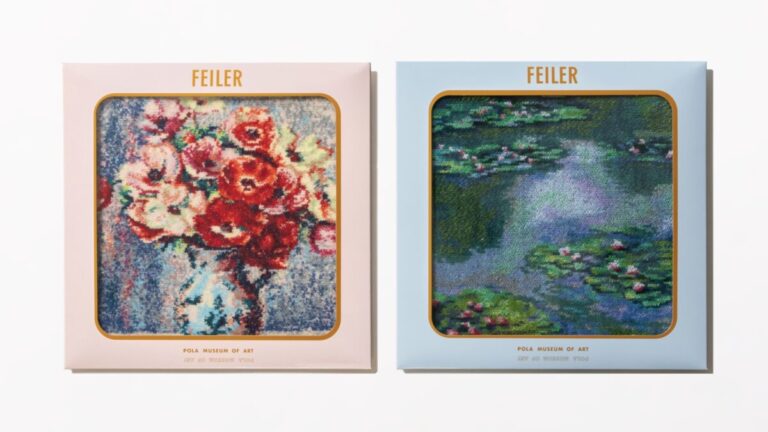 ポーラ美術館 × フェイラー　初のコラボレーション　モネ、ルノワールの印象派絵画が美しいハンカチに　6月17日（水）発売のメイン画像