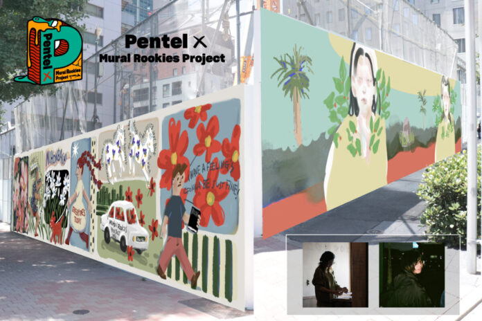 ぺんてると三井不動産、日本橋エリア仮囲いの壁画制作を開始“街と人をアートでつなぐ” 「Pentel × Mural Rookies Project 2026」のメイン画像