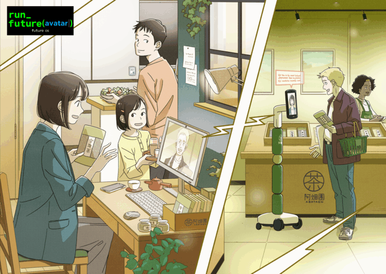 コミュニケーションAIロボット「newme」が生み出す「未来の暮らし」をアートコンテンツ「run_future（avatar）」で表現のメイン画像