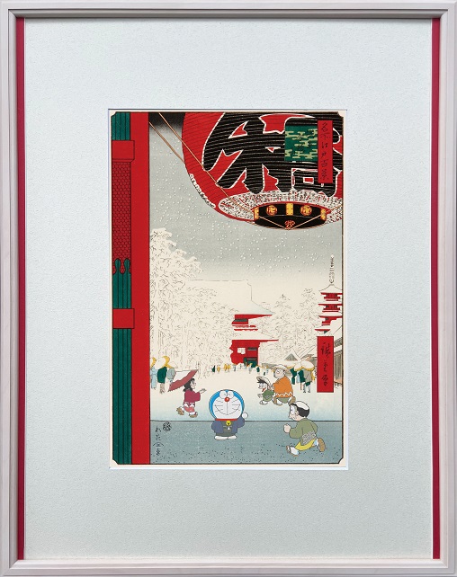 新作ドラえもん浮世絵の舞台はゴッホも模写した広重の名作「浅草金龍山」のサブ画像5