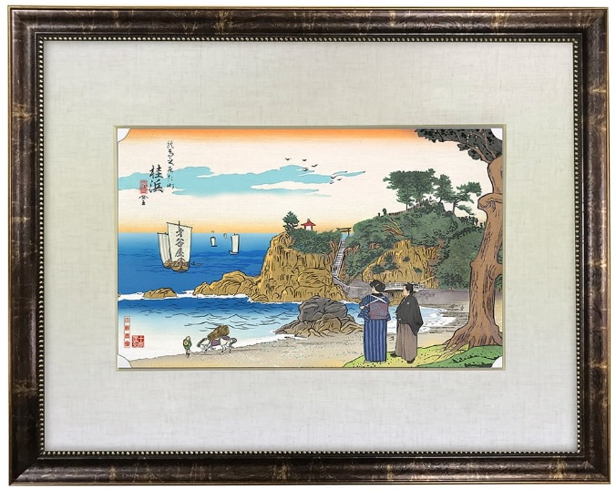 坂本龍馬、桂浜に立つ—龍馬浮世絵プロジェクトスピンオフ企画で再現！郷里土佐の美しい桂浜で大海に思いを馳せる龍馬の姿が浮世絵で今再びのサブ画像1