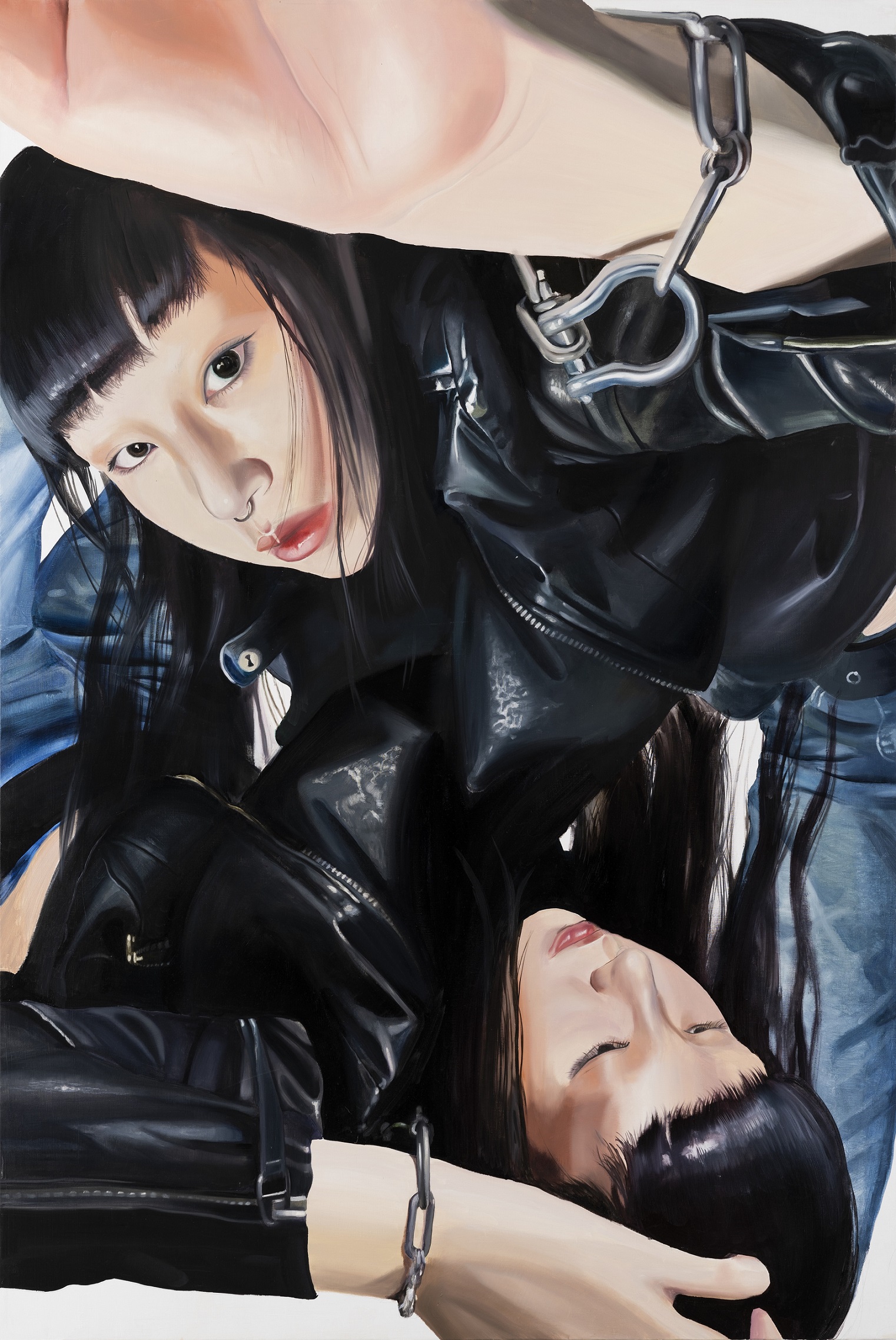 Hinako Sugiyama solo exhibition “Mirror Play”のサブ画像3_Mirror Play 2024, oil on canvas 194×130cm