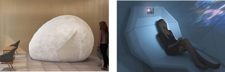 肌と心をうるおす没入型アート体験の新展開『WI-COCOON ～ ART TREAT SPA ～』の小型化を実現のメイン画像
