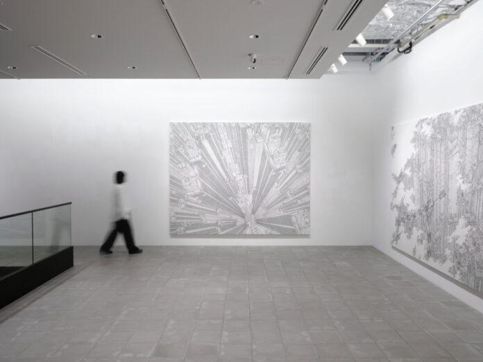 緻密な描き込みで構築される架空の巨大都市。田島大介 個展「無限虚無」がGallery & Bakery Tokyo ８分（京橋）にて6月20日(土)より開催中のメイン画像