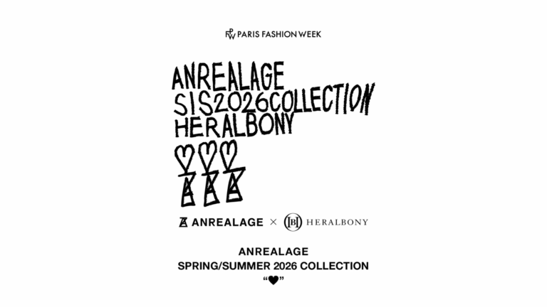 HERALBONY、パリ・ファッションウィークに初参加！アンリアレイジ2026春夏コレクションにてコラボルックを発表のメイン画像