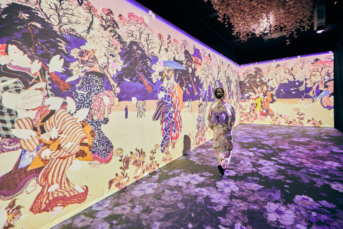 【開催中】一旗プロデュース「動き出す浮世絵展 KAGOSHIMA」を鹿児島市で開催。名古屋で8万人超を動員した浮世絵の世界に没入できるデジタルアートミュージアムが西日本初開催。公式記録写真を公開。のメイン画像