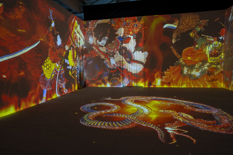 一旗プロデュース「動き出す浮世絵展 MILANO」の公式記録映像“豪”を公開。強烈なパワーを発する豪傑の共演、豪快な荒々しいエネルギーを放出する浮世絵をダイナミックに魅せる映像空間。のメイン画像