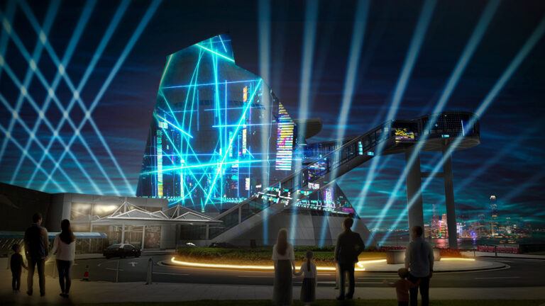 一旗プロデュース「マカオ科学センター プロジェクションマッピング in ライトアップマカオ2024」開催。6エリア23か所で700万人を超える来場者が訪れるマカオの冬のイルミネーションイベントの中核。のメイン画像