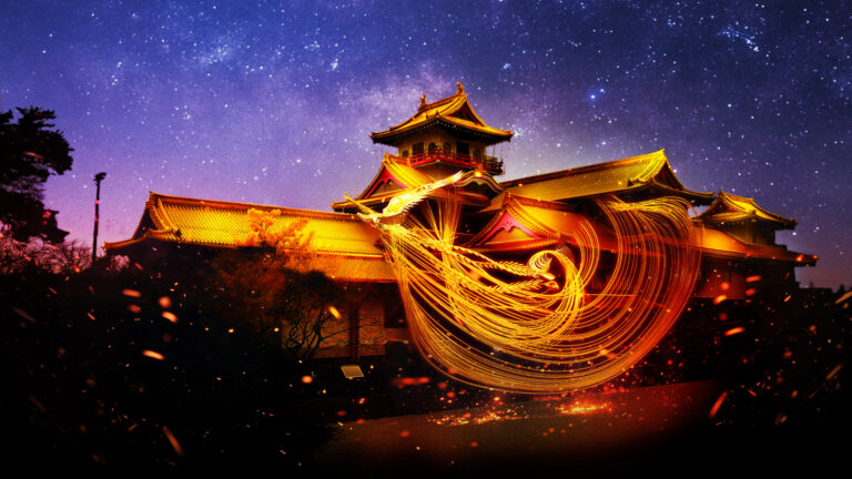 一旗プロデュース「富山城 プロジェクションマッピング」を富山県富山市で5月24日・25日に開催。富山市のシンボルで国登録有形文化財・富山城（富山市郷土博物館）で史上初のプロジェクションマッピング。のメイン画像