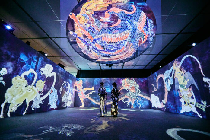 「動き出す妖怪展 NAGOYA」来場者数12万人超を記録し大盛況のうちに閉幕。江戸・明治時代に描かれた妖怪画が動き出す世界初のイマーシブ体感型デジタルアートミュージアムが2026年春、東京で開催決定。のメイン画像