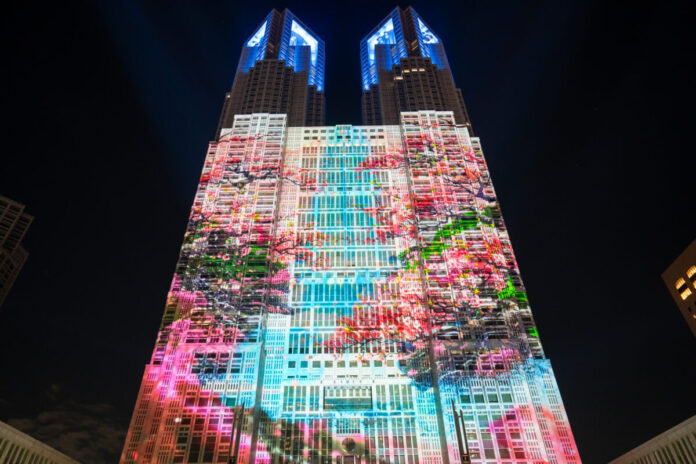 「TOKYO Night & Light」一旗プロデュース作品「水の都 江戸・外濠」の公式記録映像を公開。東京の夜を彩る新たな観光スポット・東京都庁第一本庁舎のプロジェクションマッピング。のメイン画像