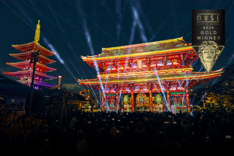 浅草寺史上初のプロジェクションマッピング「ASAKUSA CULTURE & LIGHTS 2025」が国際的クリエイティブアワード「MUSE Creative Awards 2026」で金賞を受賞。のメイン画像