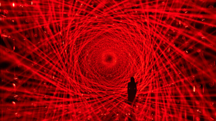 チームラボボーダレス、「Light Sculpture - Flow」の作品空間を7月8日から再オープン。同空間にて新シリーズ作品群を展示する特別展「宇宙の非対称性について」を10月8日まで開催。のメイン画像