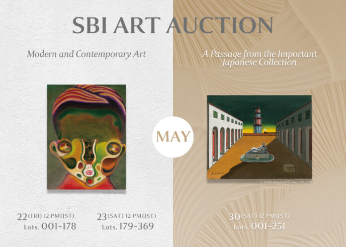 2026年5月22日（金）・23日（土）／30日（土）SBIアートオークション、5月に2週連続で開催のメイン画像