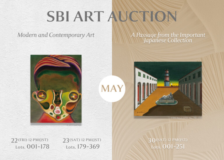 2026年5月22日（金）・23日（土）／30日（土）SBIアートオークション、5月に2週連続で開催のメイン画像