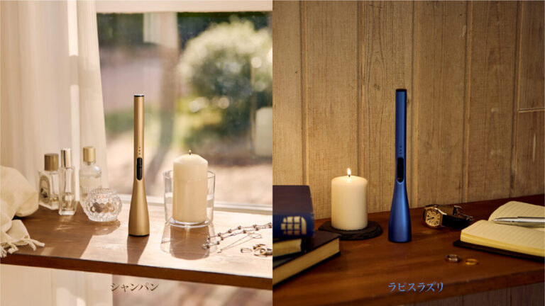 シカゴグッドデザイン賞を受賞した“飾っておける”ライフスタイルライター「CANDLE WAND」1周年を記念し「シャンパン」「ラピスラズリ」の2色を新発売！お香ブーム周辺需要を追い風に国内外で売上好調のメイン画像