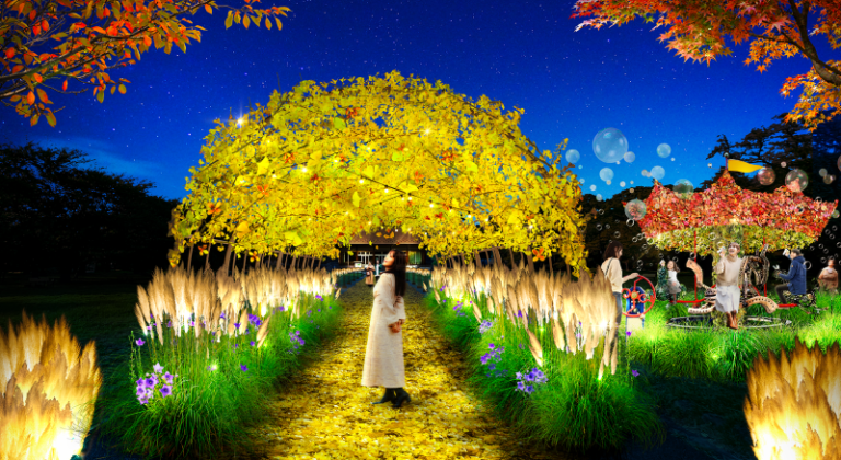 ナイトパーク散策イベント「花と光のムーブメント　小金井公園ナイトパーク ワンダー」都立小金井公園にて期間限定で開催のメイン画像