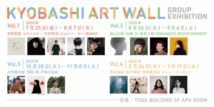 TODA BUILDINGにて「KYOBASHI ART WALL―ここから未来をはじめよう」入選作家によるグループ展を7月25日より開催のメイン画像
