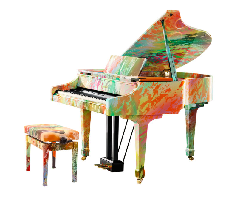 ローランド株式会社による「パラリンアート」作品のラッピングを施した特別仕様のデジタル・グランドピアノをNEOPASA浜松に展示のメイン画像