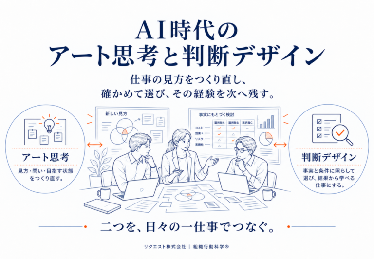 AI時代、「アート思考」と「判断デザイン」を一つの仕事でつなぐ ― 26ページの図解を公開のメイン画像