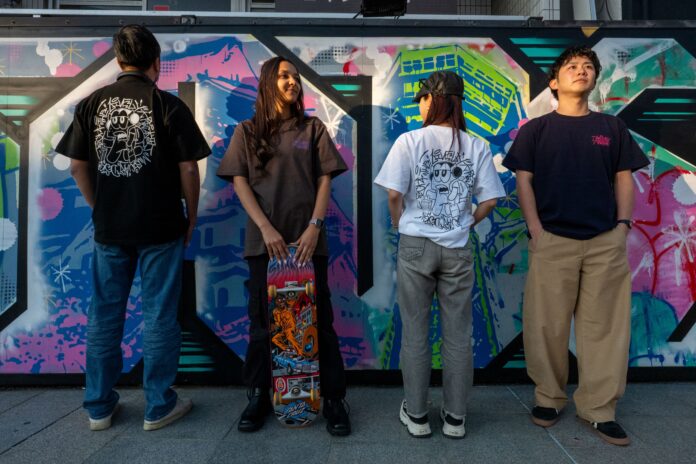 「THE LIVELY 大阪本町」にて、大阪を代表するグラフィティアーティスト「CASPER」描き下ろしデザインのコラボアパレルが1月10日より登場！入場無料のアート展示も期間限定開催。のメイン画像