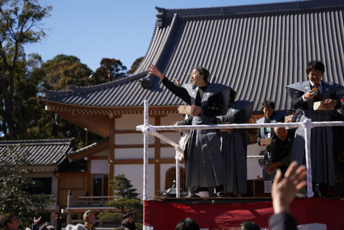 墨絵師・西元祐貴が2026年2月3日に開催された豊川稲荷の追儺（ついな）行事「節分会」に参加！のメイン画像