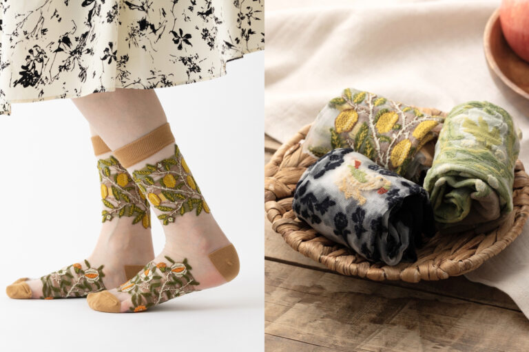 【ナチュラルガーリーな足元に】雑貨ブランド「Jubilee」からモリスデザインのシースルーソックスが新登場のメイン画像