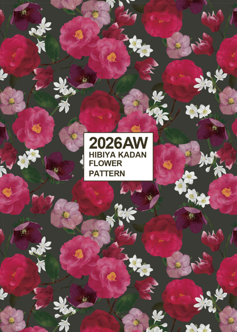 日比谷花壇のフラワーグラフィック『花屋さんのお花柄』が企業向け展示会を初開催！「2026年AW新作花柄」12パターンの解説＆2,000点を超える花柄コラボレーションアイテム実績から厳選展示。のメイン画像