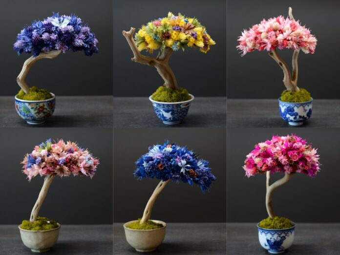 色鮮やかなドライフラワーが織りなす一点物の盆栽アート『HANA BONSAI』誕生！日比谷花壇 帝国ホテル店・なかのしま本店にて販売開始。のメイン画像