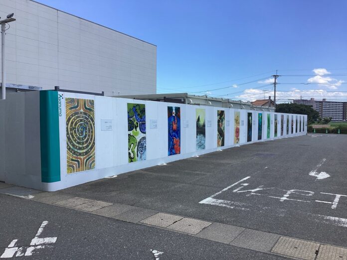 【淺沼組 × 九州産業大学造形短期大学部】産学連携　現場仮囲いに絵画を掲示　GOOD CYCLE PROJECTをコンセプトにのメイン画像