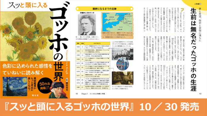 今秋開催の大ゴッホ展で改めて注目されるゴッホを大解剖！『スッと頭に入るゴッホの世界』10／30発売のメイン画像