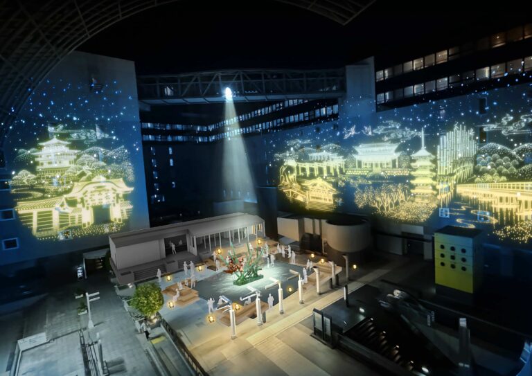 JR京都駅ビル東広場に、京都の四季をめぐる幻想的な光のアートが初登場！のメイン画像