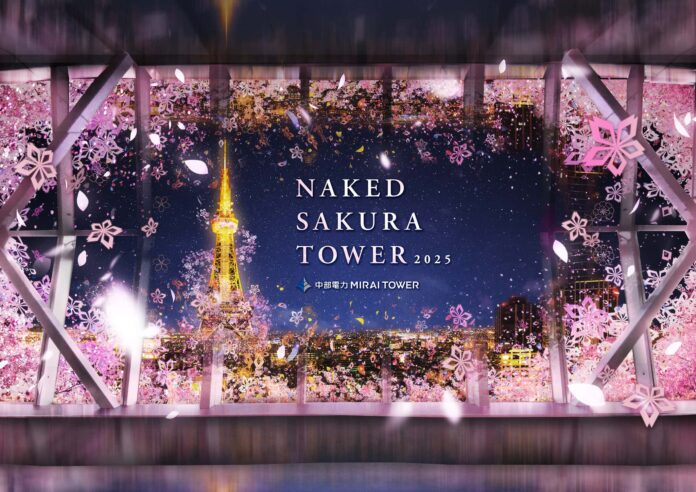 名古屋の夜景×桜のアートを楽しむ、幻想的な夜のお花見体験のメイン画像