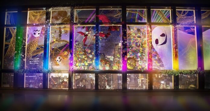 ネイキッド×東京タワーの夜景プロジェクションマッピングによるハロウィンパーティーショーのメイン画像