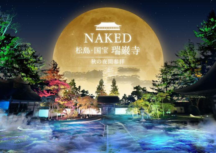 国宝・瑞巌寺と紅葉の美をネイキッドの光のアートで体感する秋の夜間参拝のメイン画像
