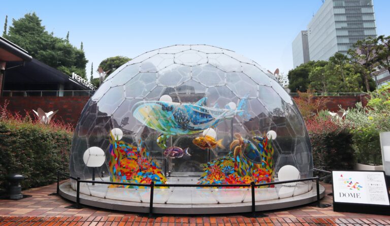 都心で泳ぐ美しい海の生き物たち「ITOCHU SDGs STUDIO DOME」第六弾 「豊かな海へ」ディンプルアートインスタレーションのメイン画像