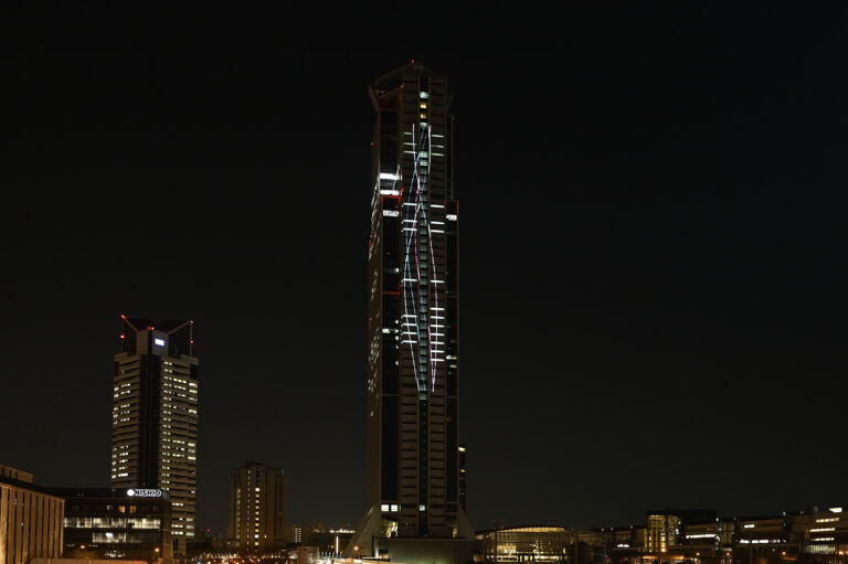 大阪・関西万博の会期中、さきしまコスモタワーを彩る光のアート　　　　　「SAKISHIMA LIGHTING ART」開催のメイン画像