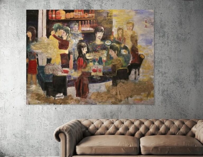 泊まるだけじゃない、「描かれる旅」へ。宿泊客がアート作品の一部になる“集団肖像画”イベントを箱根の旅館で開催のメイン画像